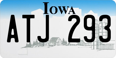 IA license plate ATJ293
