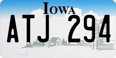 IA license plate ATJ294