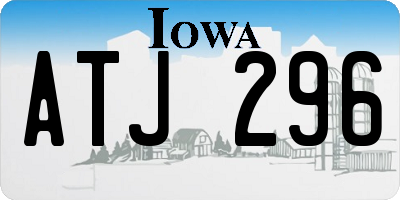 IA license plate ATJ296