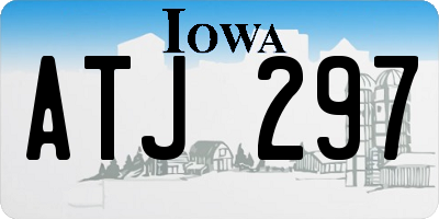IA license plate ATJ297