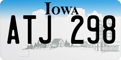 IA license plate ATJ298