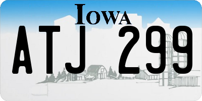 IA license plate ATJ299