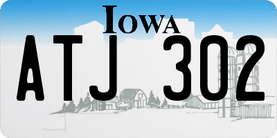 IA license plate ATJ302