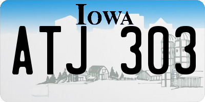 IA license plate ATJ303
