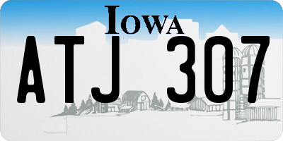 IA license plate ATJ307