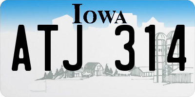 IA license plate ATJ314