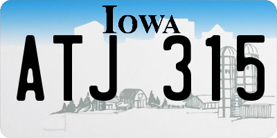 IA license plate ATJ315