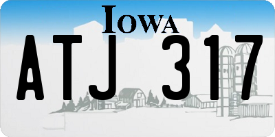 IA license plate ATJ317