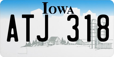 IA license plate ATJ318