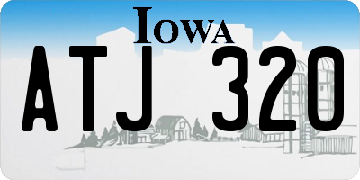 IA license plate ATJ320