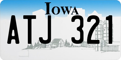 IA license plate ATJ321