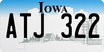 IA license plate ATJ322