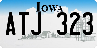 IA license plate ATJ323