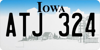 IA license plate ATJ324