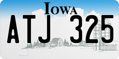 IA license plate ATJ325