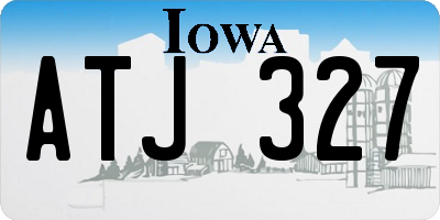 IA license plate ATJ327