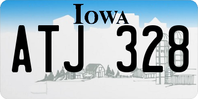IA license plate ATJ328