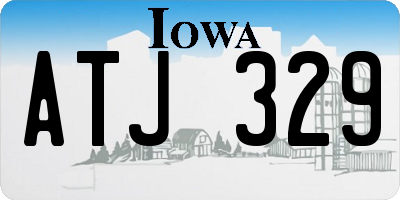 IA license plate ATJ329