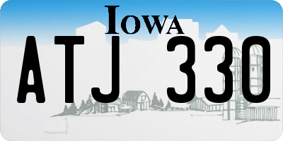 IA license plate ATJ330