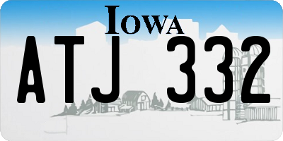 IA license plate ATJ332