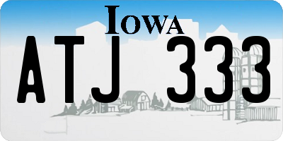 IA license plate ATJ333