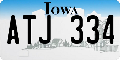 IA license plate ATJ334