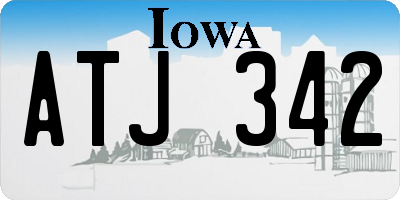 IA license plate ATJ342
