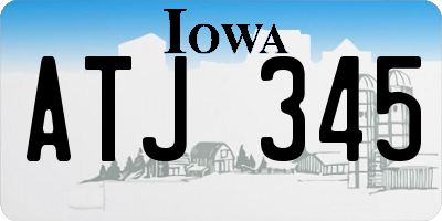 IA license plate ATJ345