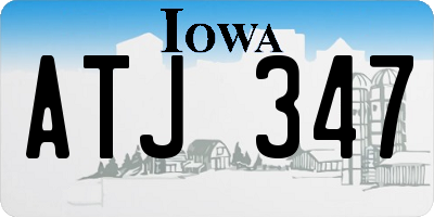 IA license plate ATJ347