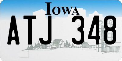 IA license plate ATJ348