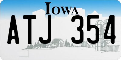 IA license plate ATJ354