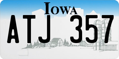 IA license plate ATJ357