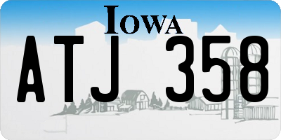 IA license plate ATJ358