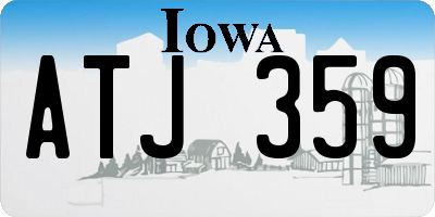 IA license plate ATJ359