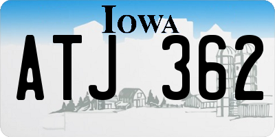 IA license plate ATJ362