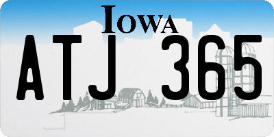 IA license plate ATJ365