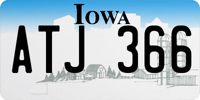 IA license plate ATJ366