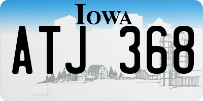 IA license plate ATJ368