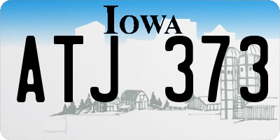 IA license plate ATJ373