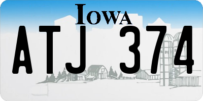 IA license plate ATJ374