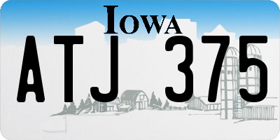IA license plate ATJ375