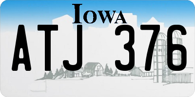 IA license plate ATJ376
