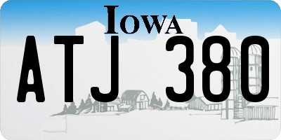 IA license plate ATJ380