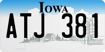 IA license plate ATJ381