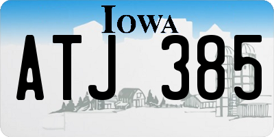 IA license plate ATJ385
