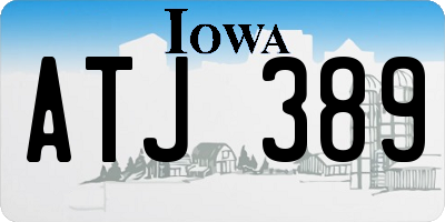 IA license plate ATJ389