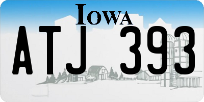IA license plate ATJ393