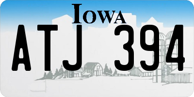 IA license plate ATJ394