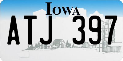 IA license plate ATJ397