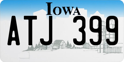 IA license plate ATJ399